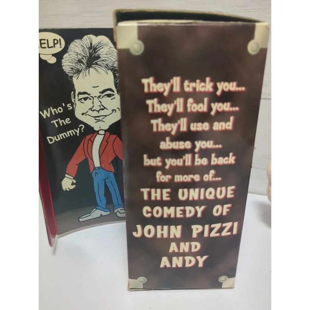 John Pizzi Show Souvenir Ventriloquist Talking Mini Doll Original Box